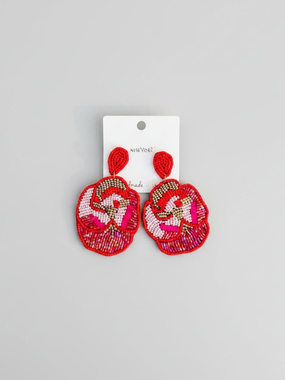 Elegant Flower Bead Cluster Earrings